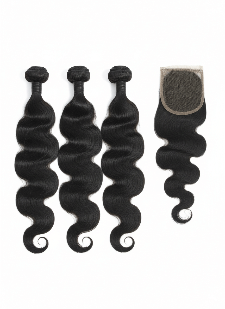Brazilian Body Wave + Lace Closure Set