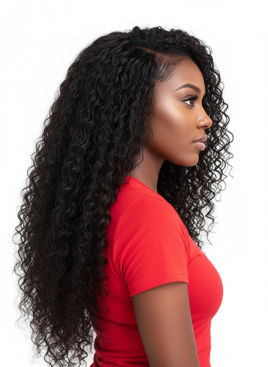 Brazilian Deep Wave 100% Human Hair Bundle - 9A